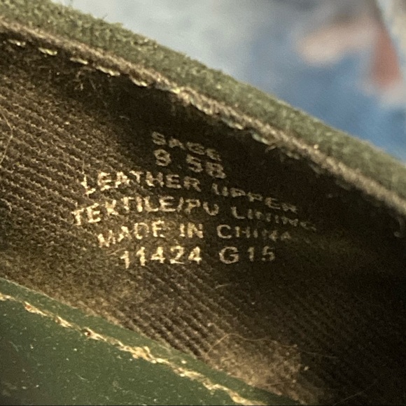 Lauren Ralph Lauren Sage Green Suede Pointed Heels - Picture 7 of 7